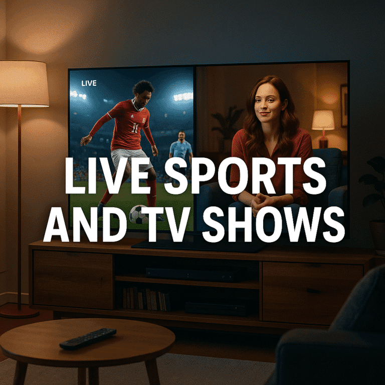 Live Sports and TV Shows