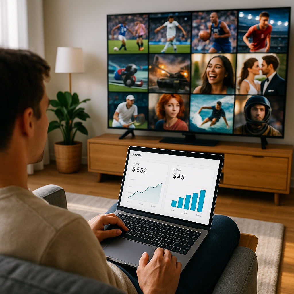 Illustration representing easy TV reseller setup